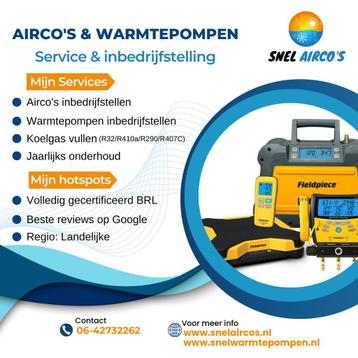 Airco of warmtepomp inbedrijfstellen door heel Nederland beschikbaar voor biedingen