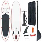 vidaXL Stand Up Paddleboardset opblaasbaar rood en wit, Watersport en Boten, Verzenden, Nieuw