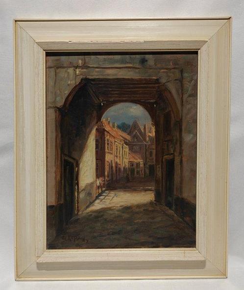 Frans Kops (1873-1951) - Stadsgezicht ’s-Hertogenbosch, Antiek en Kunst, Kunst | Schilderijen | Klassiek