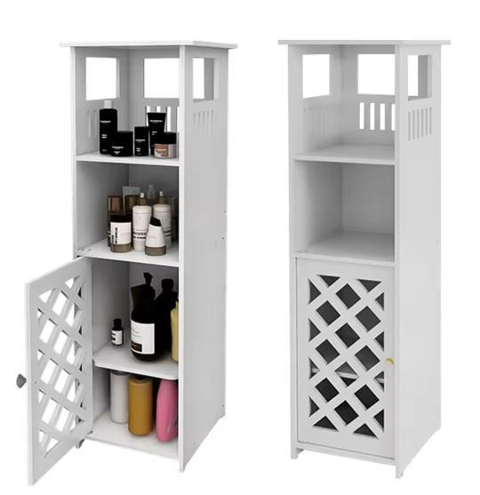 Hoge Smalle Badkamerkast – Met Deur en Planken, Huis en Inrichting, Badkamer | Badkamermeubels, Nieuw, Verzenden