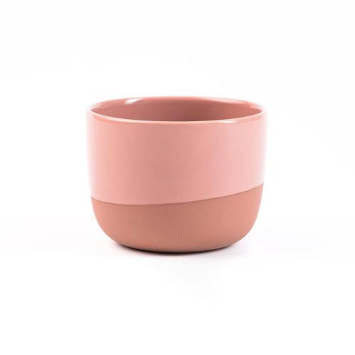 Latte Kopje &#8211; Half Glazed | Terracotta Pink, Witgoed en Apparatuur, Koffiemachine-accessoires, Nieuw, Verzenden