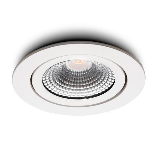 Ledisons LED-inbouwspot Vivaro wit 5W dimbaar beton plafond, Huis en Inrichting, Lampen | Spots
