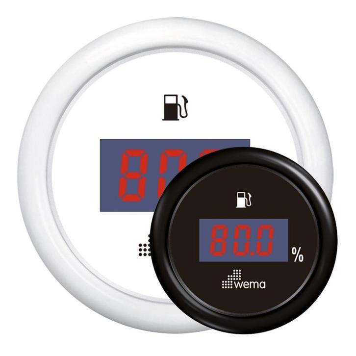Wema Brandstofmeter Digitaal-Zwart, Watersport en Boten, Bootonderdelen, Nieuw, Ophalen of Verzenden
