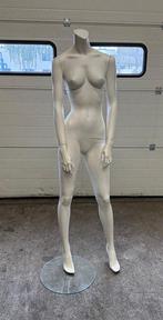 Paspop, Etalagepop Vrouw - Wit, met standaard, B44 x D30 x