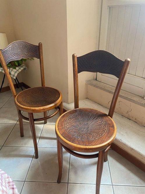 J.&J. Kohn - Eetkamerstoel (4) - Hout - Art Nouveau, Antiek en Kunst, Antiek | Meubels | Stoelen en Banken