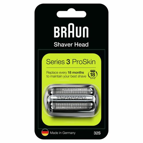 Braun Scheerkop 32S Series 3 Zilver, Sieraden, Tassen en Uiterlijk, Uiterlijk | Gezichtsverzorging, Nieuw, Verzenden