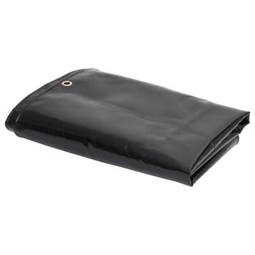 vidaXL Zeildoek 650 g/m² 4x7 m Zwart beschikbaar voor biedingen