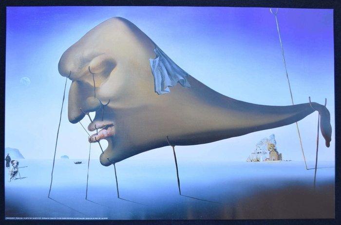 Salvador Dalí (after) - THE SLEEP - Authorization Gala, Antiek en Kunst, Kunst | Tekeningen en Foto's