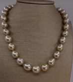 Halsketting ALGT Certified Golden South Sea Pearls - Big, Sieraden, Tassen en Uiterlijk, Kettingen, Nieuw