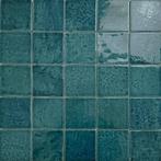 Wandtegel menorca donker blauw vintage craquele 10x10, Nieuw, Ophalen of Verzenden, 10 m² of meer, Wandtegels