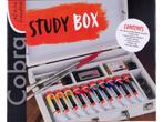 Cobra Study olieverf kist basis | 10 x 40 ml + accessoires, Verzenden, Zo goed als nieuw