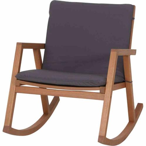 Siena Garden Alva Schommelstoel Teak/Polyester - Bruin, Tuin en Terras, Tuinsets en Loungesets, Ophalen of Verzenden