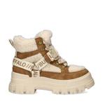 Buffalo Aspha Combat Mid Warm veterboots voor dames, Kleding | Dames, Verzenden, Beige, Lage of Enkellaarzen, Nieuw