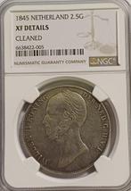 Nederland. Willem II. 2 1/2 Gulden 1845 (Zonder