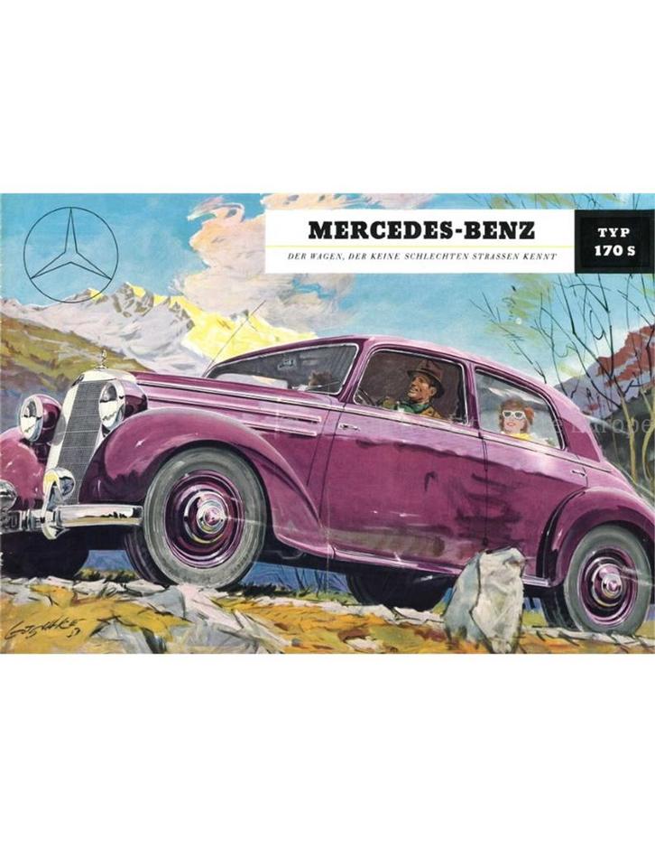 1952 MERCEDES BENZ 170 S BROCHURE DUITS, Boeken, Auto's | Folders en Tijdschriften