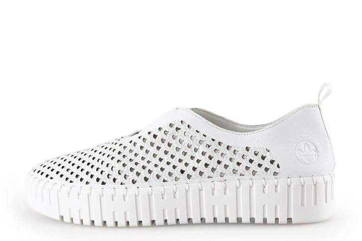 Rieker Instappers in maat 41 Wit, Kleding | Dames, Schoenen, Wit, Zo goed als nieuw, Instappers, Verzenden