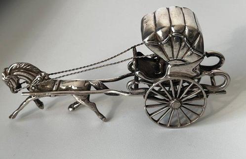 Koets - Zilver - Hollands zilveren koets, Antiek en Kunst, Antiek | Goud en Zilver