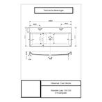 Wastafel Gliss Design Lako 100 cm 2 Kraangaten Mat, Ophalen of Verzenden, Nieuw