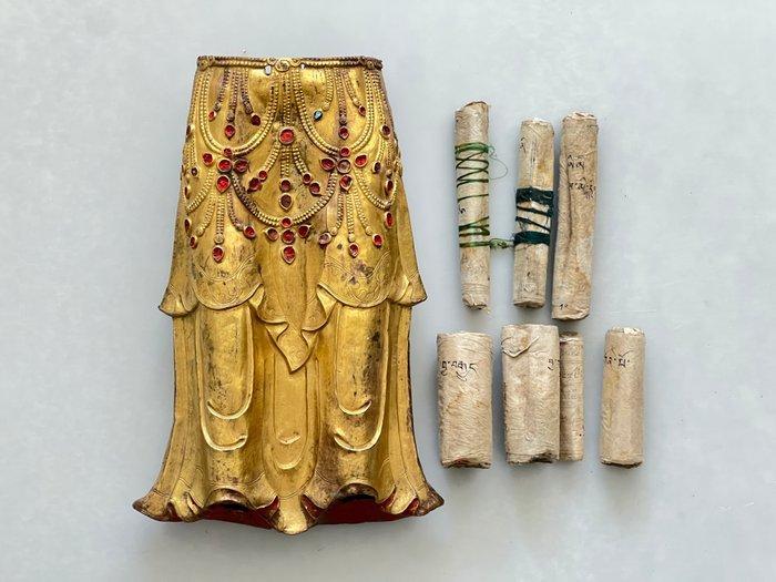 Een grote onderste deel van een Tibetaans verguld Boeddha, Antiek en Kunst, Antiek | Overige Antiek