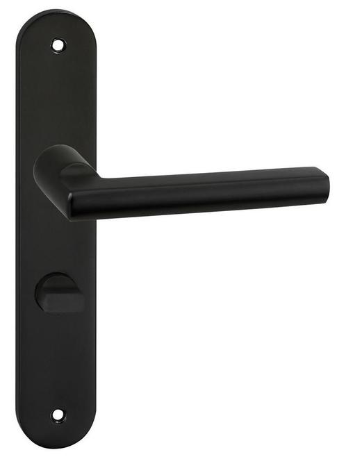 Deurklink Redhill op schild WC63 zwart, Doe-het-zelf en Verbouw, Hang- en Sluitwerk, Verzenden