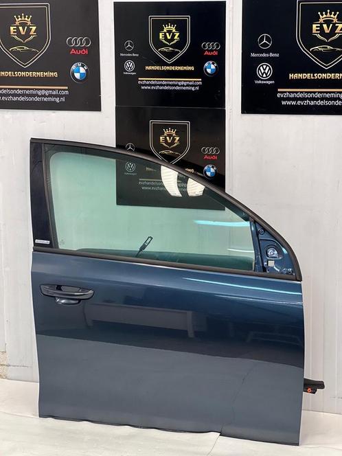 VW Golf VI portier 4-deurs rechts voor deur bj.2011 blauw, Auto-onderdelen, Carrosserie en Plaatwerk, Gebruikt, Volkswagen, Voor