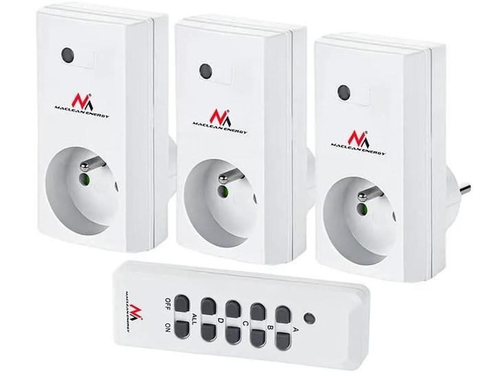 Set met stopcontacten - Op afstand bedienbaar - 3600W - 3 st, Doe-het-zelf en Verbouw, Elektra en Kabels, Stekker, Nieuw, Ophalen of Verzenden