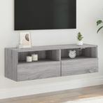 vidaXL Tv-wandmeubel 100x30x30 cm bewerkt hout grijs sonoma, Huis en Inrichting, Verzenden, Nieuw, Overige houtsoorten