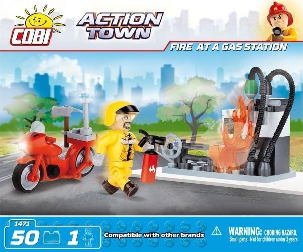 COBI - Action Town 1471 - Brandweer Gasstation, Kinderen en Baby's, Speelgoed | Bouwstenen, Nieuw, Verzenden