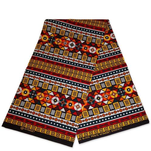 Afrikaanse Kente stof / kente print stof KT-3116 - 100% kato, Hobby en Vrije tijd, Stoffen en Lappen, Nieuw, Ophalen of Verzenden