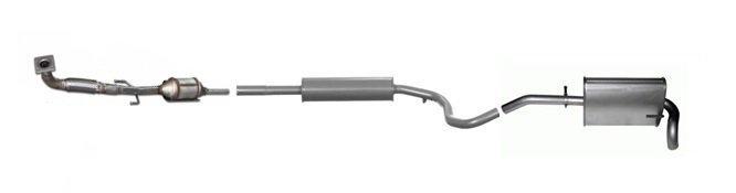 Complete uitlaat + katalysator Seat Arosa, Volkswagen Lupo, Auto-onderdelen, Uitlaatsystemen, Nieuw, Verzenden