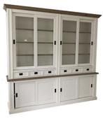 Buffetkast wit Utrecht 260 x 240cm met eiken lijsten, Ophalen of Verzenden, Nieuw