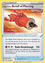 Single Strike Scroll of Piercing 154/198 Chilling Reign, Hobby en Vrije tijd, Verzamelkaartspellen | Pokémon, Ophalen of Verzenden