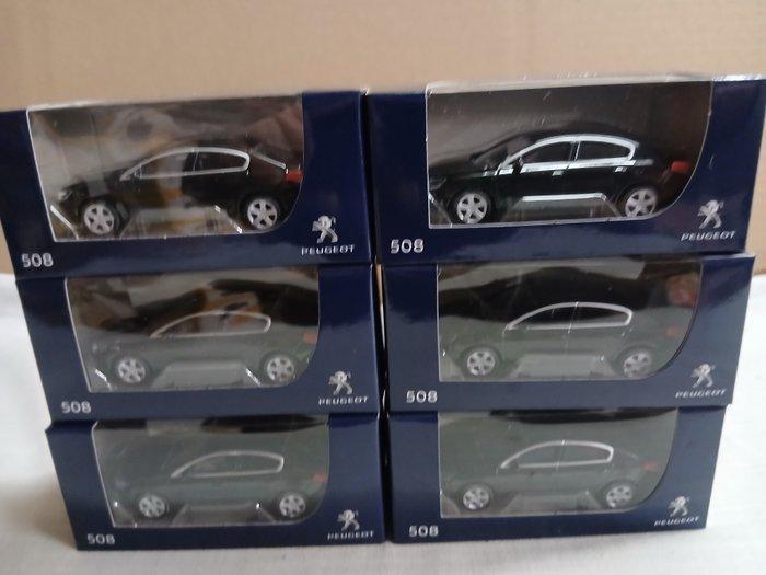Norev 1:43 - Modelauto (6) - Peugeot 508, Hobby en Vrije tijd, Modelauto's | 1:5 tot 1:12