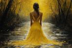 CoCo - Yellow Dress - XXL, Antiek en Kunst, Kunst | Schilderijen | Modern