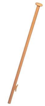 Teak Vlaggenstok met klamp recht - Ø 25 mm - 125 cm, Ophalen of Verzenden, Nieuw