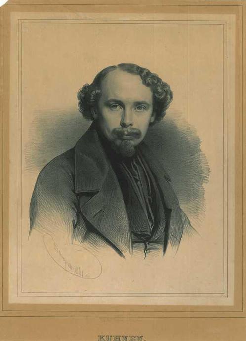 Portrait of Peter Ludwig Kuhnen, Antiek en Kunst, Kunst | Etsen en Gravures