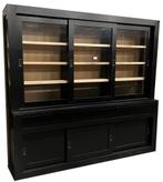 Buffetkast Enschede zwart met eiken interieur 240cm, Huis en Inrichting, Kasten | Buffetkasten, Ophalen of Verzenden, Nieuw