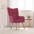 vidaXL Relaxstoel fluweel wijnrood, Huis en Inrichting, Fauteuils, Verzenden, Nieuw