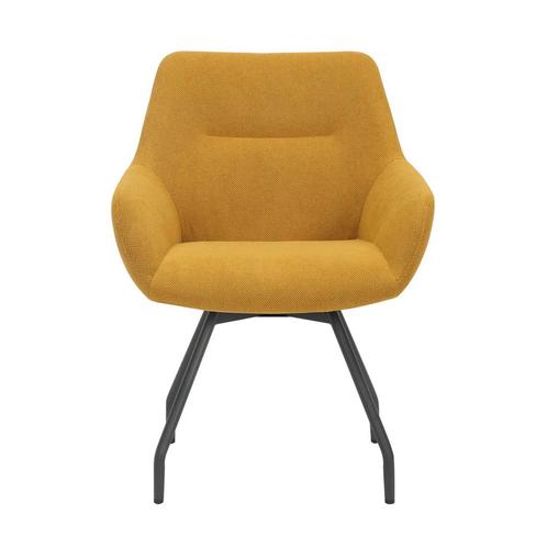 Eetkamerstoel Daan | Geel | Geweven stof, Huis en Inrichting, Stoelen, Nieuw, Ophalen