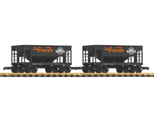 PIKO 38931 G 2er Set Schüttgutwagen D&RGW (grootspoor), Hobby en Vrije tijd, Modeltreinen | Overige schalen, Overige typen, Nieuw
