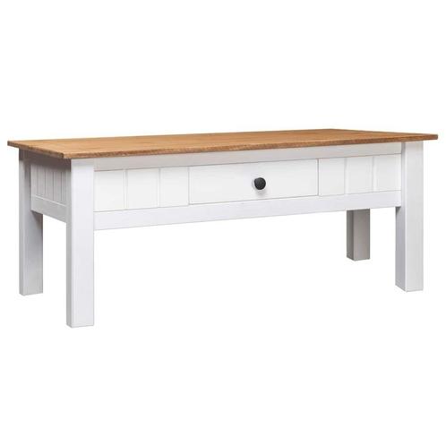 Witte Salontafel met Lade - - Retourdeal - Nu met Korting!, Huis en Inrichting, Tafels | Salontafels, 50 tot 100 cm, Rechthoekig