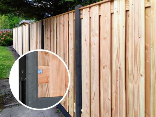Hout beton schutting pakket - Zelf samenstellen, Tuin en Terras, Schuttingen, Minder dan 3 meter, Nieuw, 1 tot 2 meter, Verzenden
