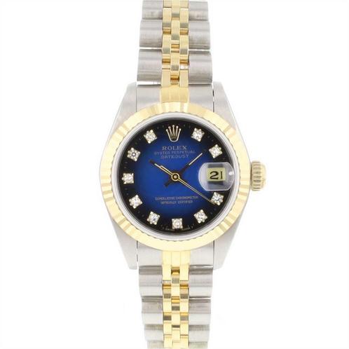 Rolex Lady-Datejust 26 69173 uit 1993, Sieraden, Tassen en Uiterlijk, Horloges | Dames, Polshorloge, Gebruikt, Rolex, Verzenden