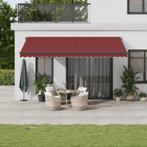 vidaXL Luifel handmatig uittrekbaar met LEDs 500x350 cm, Tuin en Terras, Verzenden, Nieuw
