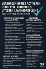 Mercedes Verborgen Opties Activeren | Coderen | Foutcodes, Nieuw