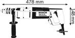 Boormachine GBM 16-2 RE (Diepteaanslag 310 mm, handgreep,, Doe-het-zelf en Verbouw, Gereedschap | Boormachines, Verzenden, Zo goed als nieuw