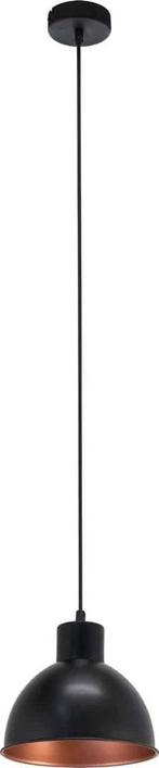 EGLO Truro 1 Hanglamp E27 - Ø 21 cm - Zwart/Koper, Huis en Inrichting, Lampen | Hanglampen, Ophalen of Verzenden, Zo goed als nieuw
