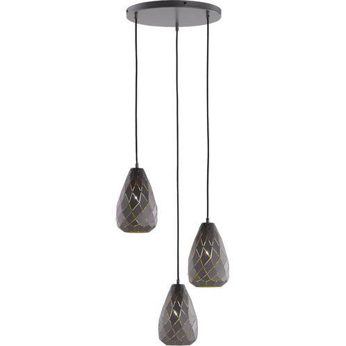 LED Hanglamp - Trion Uno - E27 Fitting - 3-lichts - Rond -, Huis en Inrichting, Lampen | Hanglampen, Nieuw, Metaal, Ophalen of Verzenden