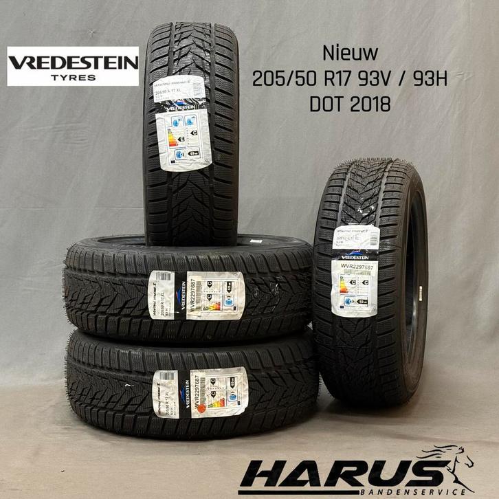 205/50/17 93H/V Vredestein winterbanden nieuw 4 stuks, Auto-onderdelen, Banden en Velgen, 17 inch, Erkend duurzaam, Winterbanden
