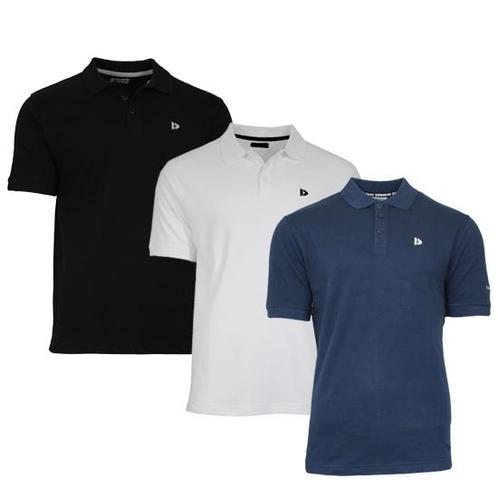 Donnay Donnay Heren - 3-Pack - Polo shirt Noah - Zwart / Wit, Kleding | Heren, Polo's, Nieuw, Verzenden